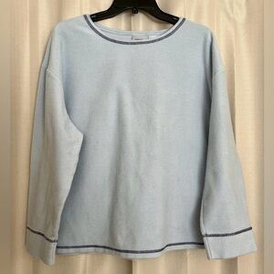 Personal Identity Light Blue Cotton Blend Top – Size XL